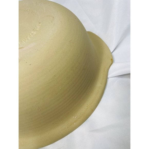 Pampered Chef Family Heritage Stoneware USA Large Heavy 12" Mixing & Baking Bowl - Picture 7 of 8